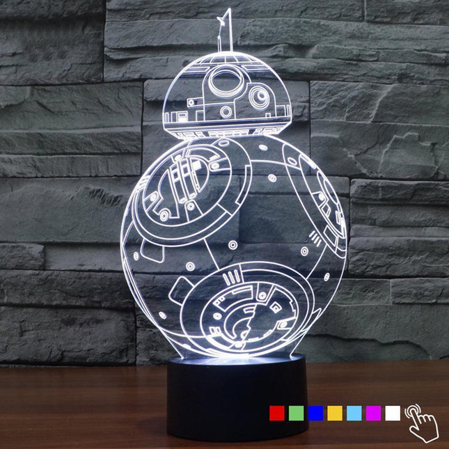 Galactic Mini Stars 3D USB LED Night Light Projector for Home Ambiance