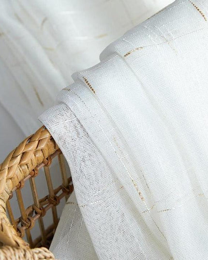 Elegant Light Filtering Linen Drapes for French Windows