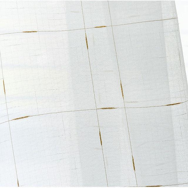 Elegant Modern Flax Linen Textured French Window Drapes