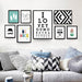 Enchanted Safari Baby Room Canvas Art with Playful Animal Illustrations