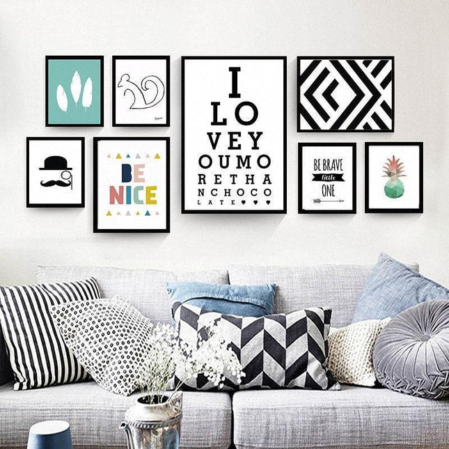 Safari Animal Adventure Nursery Wall Art - Whimsical Gender-Neutral Decor