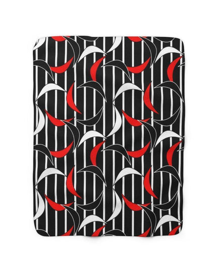 Cozy Elegance Printed Sherpa Fleece Blanket for Ultimate Comfort