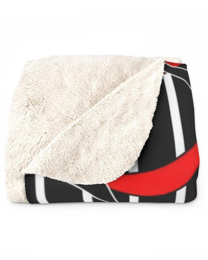 Cozy Elegance Printed Sherpa Fleece Blanket for Ultimate Comfort