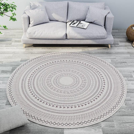 Nordic Chic Moroccan Round Plush Rug: Elevate Your Cozy Home Decor