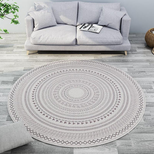 Enhance Your Home with the Moroccan Nordic Style Round Mat