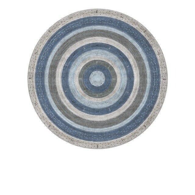 Chic Nordic-Inspired Moroccan Round Rug for Luxurious Home Styling