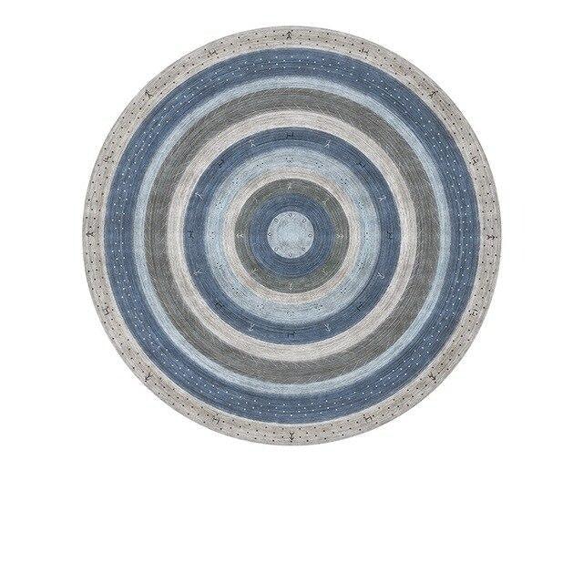Nordic-Inspired Elegance: Luxurious Moroccan Round Rug