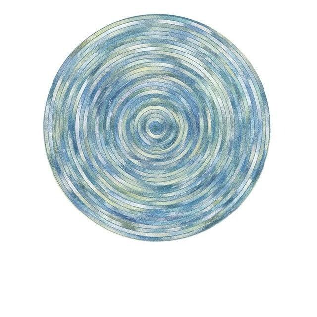Nordic Elegance: Luxurious Round Mat for Stylish Home Décor