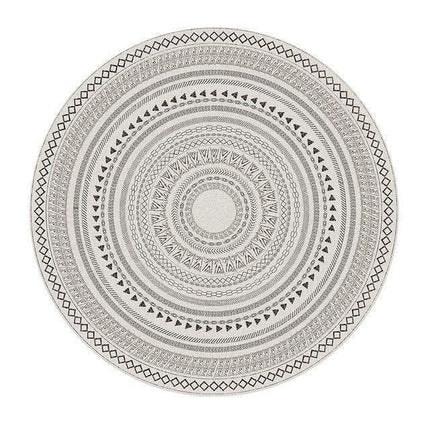 Nordic Elegance Round Textured Area Rug