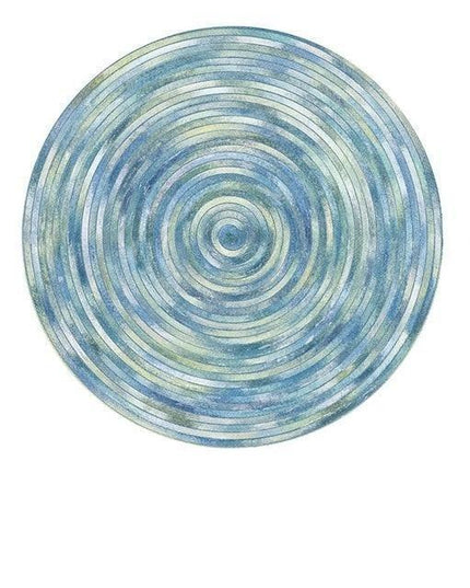 Nordic-Inspired Circular Moroccan Carpet
