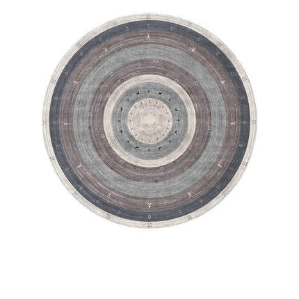 Nordic Elegance Round Textured Area Rug