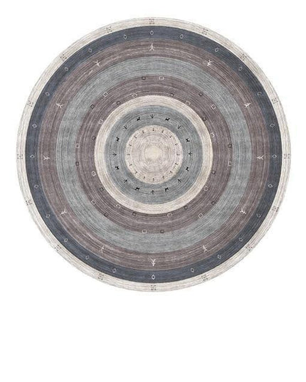 Nordic Elegance Round Textured Area Rug