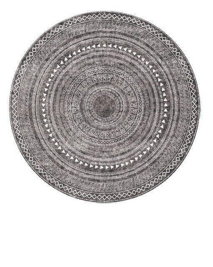 Nordic Elegance Round Textured Area Rug