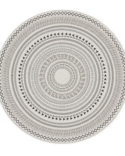 Nordic-Inspired Circular Moroccan Carpet
