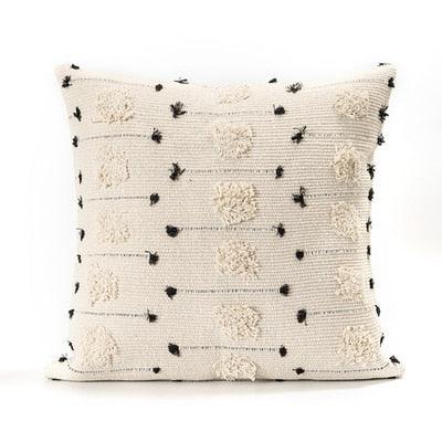 Moroccan Inspired Cotton Embroidered Pillow Cover - Stylish Home Decor Accessory