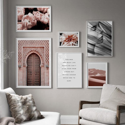 Moroccan Charm Vertical Canvas Art Prints - Transform Your Space with Artistic Grace