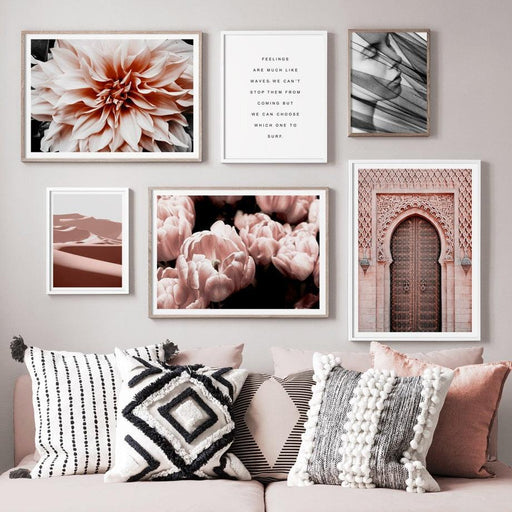 Enchanting Moroccan Vibes Vertical Canvas Art Prints - Elevate Your Space - Artistic Moroccan Elegance Collection