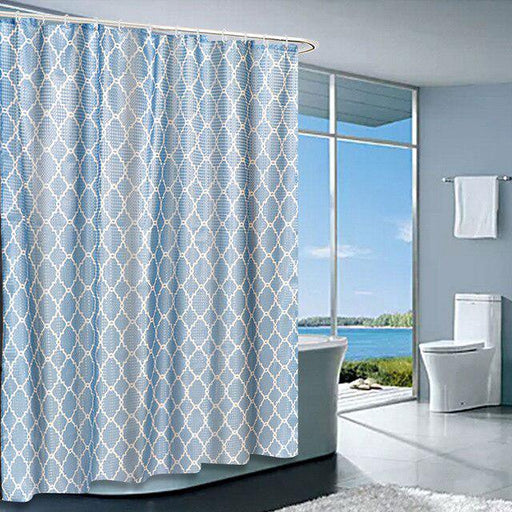 Moroccan Pearl Print Water-Resistant Shower Curtain with Unique Design