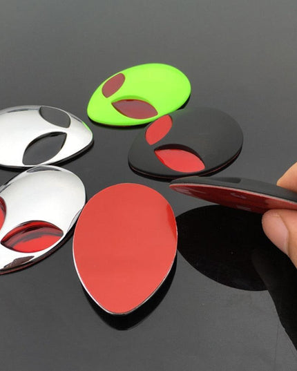 Galactic Journey Motorcycle Sticker Collection - Customize Your Ride with Fun Alien Decals