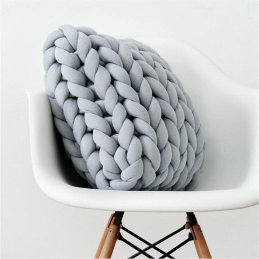 Nordic Braided Minimalist Cushion for Kids' Room Décor