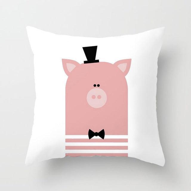 Nordic-Inspired Whimsical Cartoon Pillowcases for Kids' Cozy Spaces