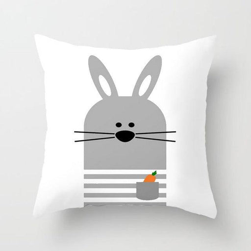 Nordic Style Cartoon Pillowcases for Kids' Bedroom