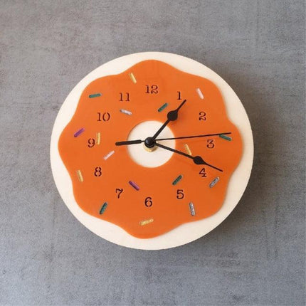 Delightful Donut Design Wall Clock for Kids