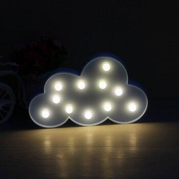 Whimsical Nordic LED Night Light Set: Dreamy Cloud, Star, Moon Illumination
