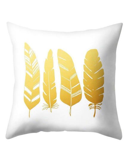 Chic Nordic Palm Leaf Decorative Pillow Cover - Perfect for Home and Travel