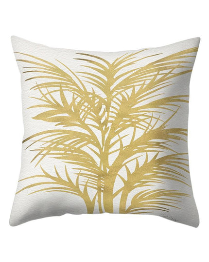 Chic Nordic Palm Leaf Decorative Pillow Cover - Perfect for Home and Travel