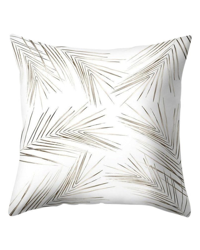 Chic Nordic Palm Leaf Decorative Pillow Cover - Perfect for Home and Travel