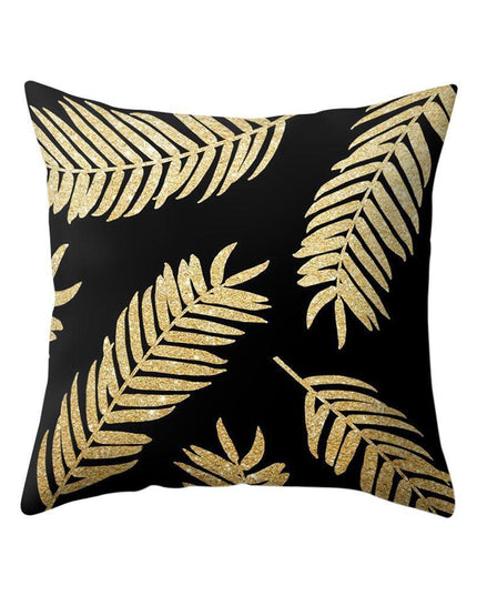 Chic Nordic Palm Leaf Decorative Pillow Cover - Perfect for Home and Travel