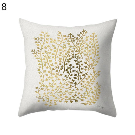 Chic Nordic Palm Leaf Decorative Pillow Cover - Perfect for Home and Travel