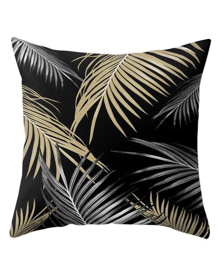 Chic Nordic Palm Leaf Decorative Pillow Cover - Perfect for Home and Travel