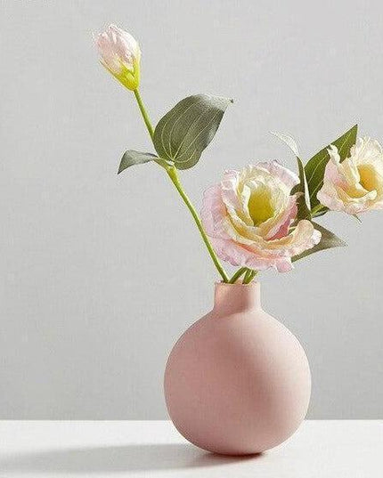 Nordic Elegance Floral Ceramic Vase