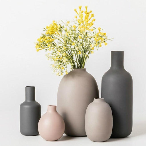 Scandinavian Style Ceramic Floral Vase Display Piece