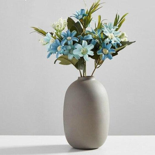 Scandinavian Ceramic Flower Vase for Elegant Home Decor