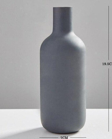 Nordic Elegance Floral Ceramic Vase