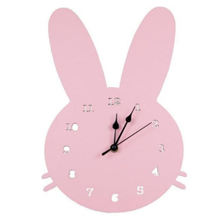 Whimsical Woodland Creatures Wooden Clock - Enchanting Timepiece for Kids