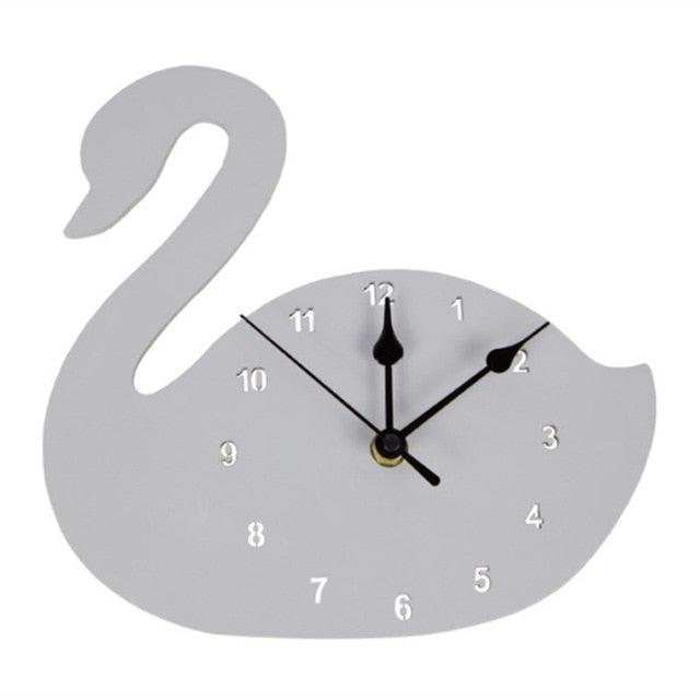 Enchanting Nordic Woodland Animal Wall Clock for Kids' Room Decor with Whimsical Touch