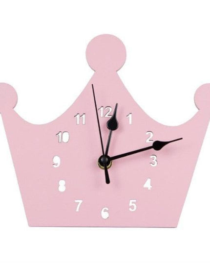 Whimsical Nordic Wooden Rabbit and Swan Wall Clock for Magical Kids' Room Decor