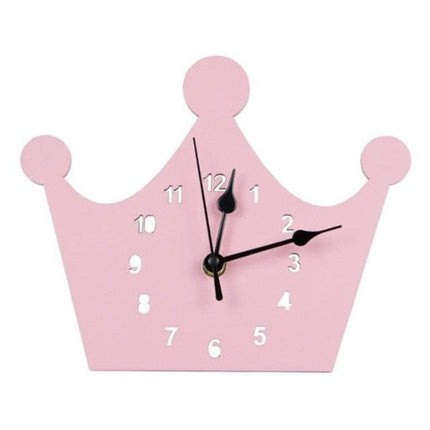 Whimsical Woodland Creatures Wooden Clock - Enchanting Timepiece for Kids