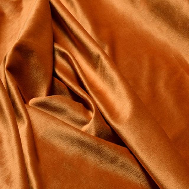 Northern Velvet Burning Orange Blackout Romantic Vintage Drapes - Enjoy High Shading & Restful Sleep