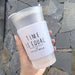 Korean Style Glass Water Bottles for Students - 400ml Leisure Design