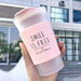 OAPE 400ml Korean Style Cute Glass Student Lovers Leisure Water Bottles