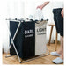 Foldable Laundry Sorter Hamper with Customizable Design