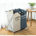 Foldable Laundry Sorter Hamper with Customizable Design