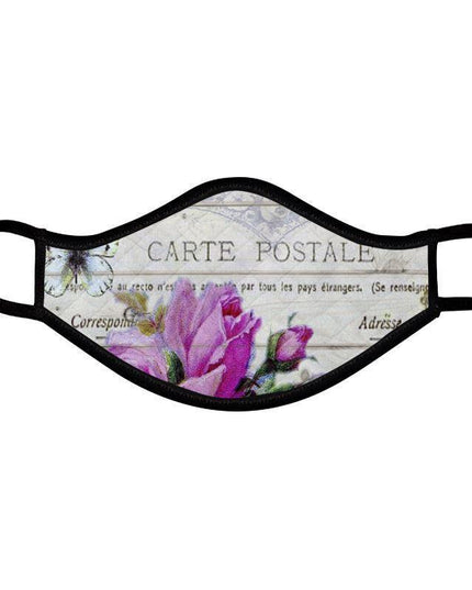 Chic Parisian Vintage Face Mask Set - Designer Duo for Stylish Safety