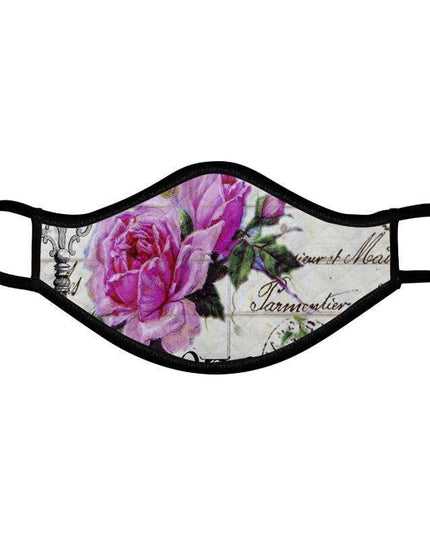 Chic Parisian Vintage Face Mask Set - Designer Duo for Stylish Safety