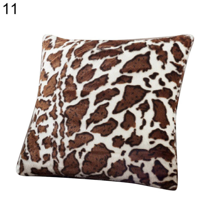 Pattern Plush Soft Comfortable Cushion Cover Bed Sofa Pillowcase Home Decor